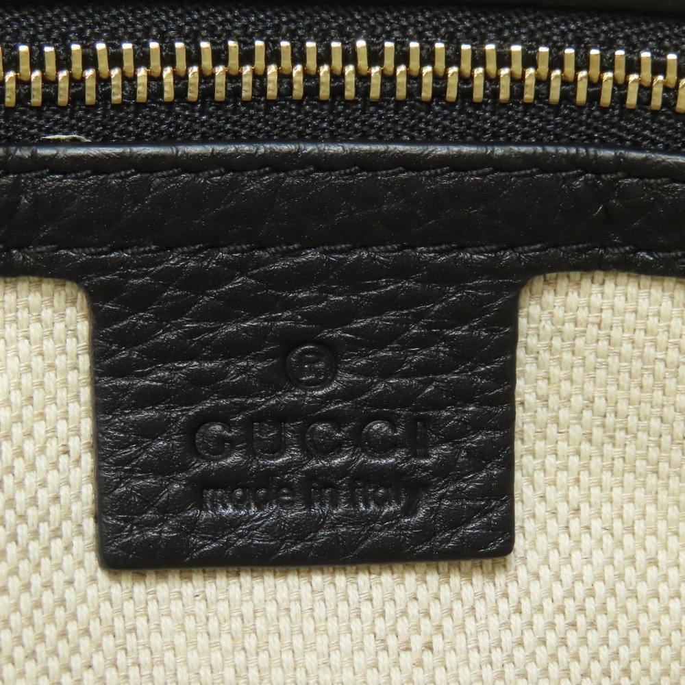 Gucci Soho Interlocking GG Handbag Leather - Picture 6 of 11